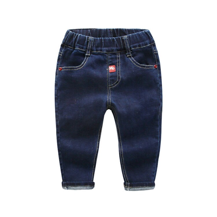 Drenge bukser jeans til børn cowboybukser casual børn jeans solide denim børne sportsbukser drenge tøj 2 3 4 5 6 7 8 år: Model 2 / 6