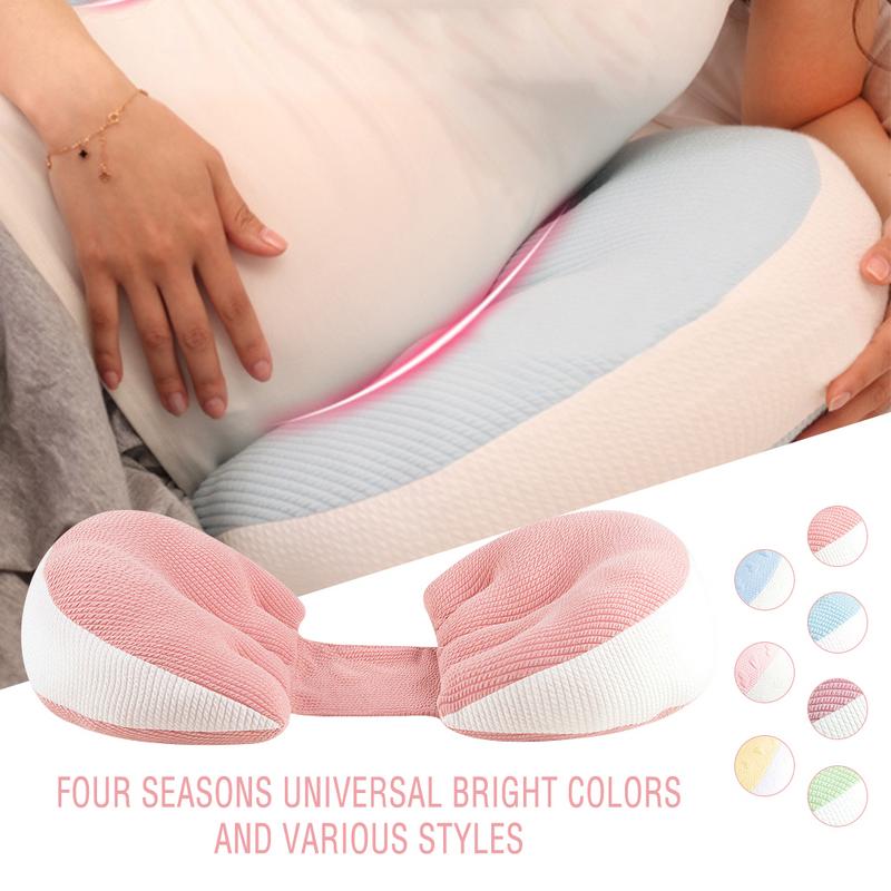 Gravide kvinder pude talje side søvn pude mave løft u-formet pude multifunktion puder graviditet side sovekabine
