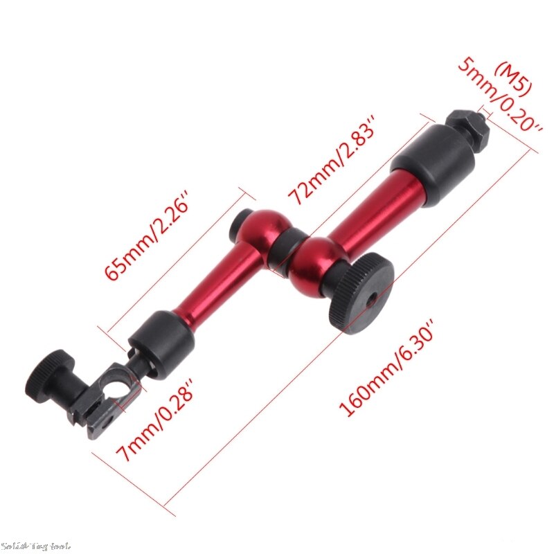 M5 Universal magnética Flexible de Metal Base soporte para Indicador de Dial