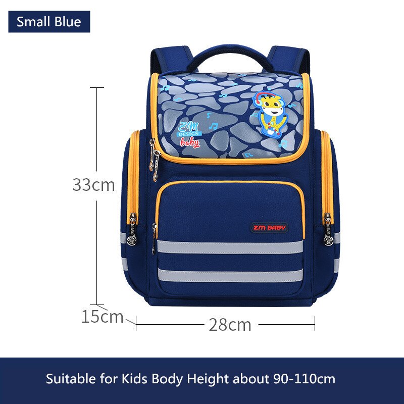 OKKID, mochilas escolares para niños, mochila escolar de primaria para niños, bonita bolsa de libros para niños, para niños, pequeña mochila de guardería,: small blue