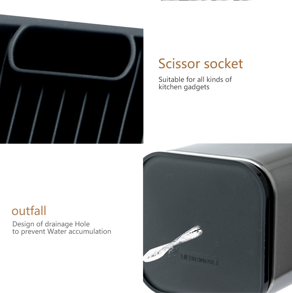 XYj planche à découper, couteau en acier inoxydable, planche à découper pour bloc de boucherie de viande, service antimicrobien robuste