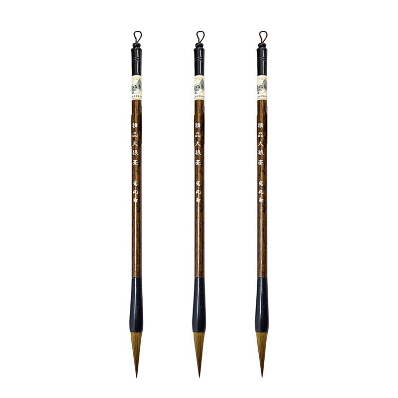 Nuzel Excellent cheveux de loup caligraphie chinoise Kanji japonais Sumi dessin brosse: AS PIC 3