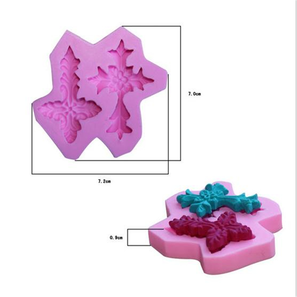 Cross Fondant Silicone Mold Kitchen Baking Cake Chocolace Candy Pastry Mould Ice Cube Clay Soap Molds Decoration Tools