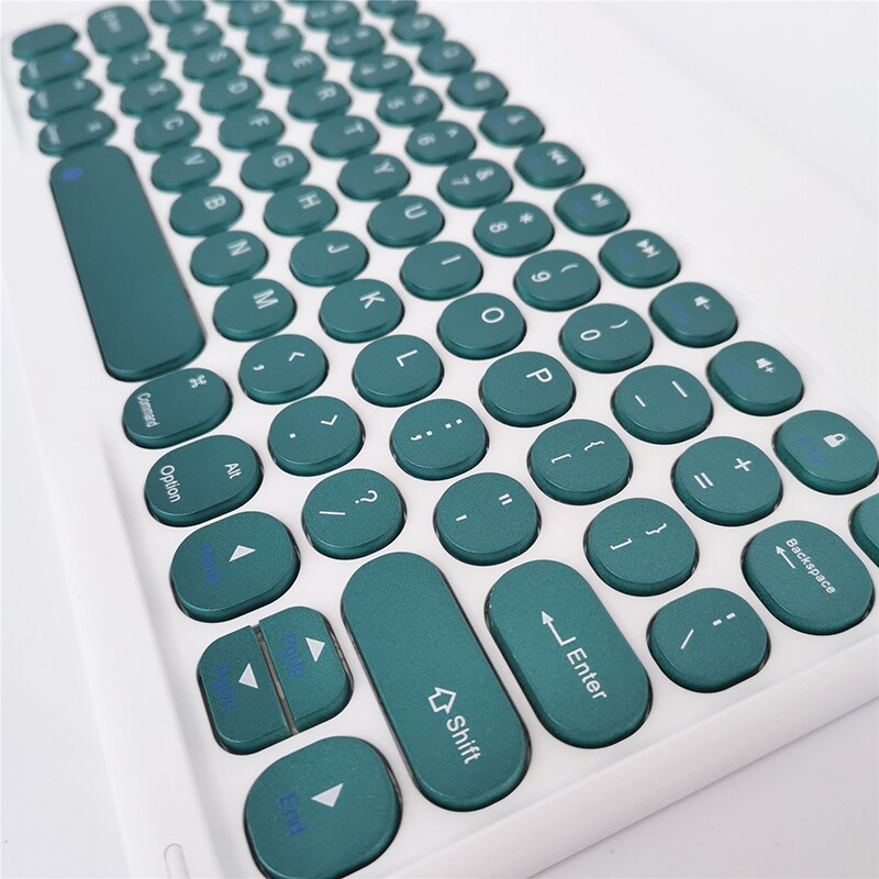 for Samsung Galaxy Tab A7 10.4 S6 Lite Keyboard Round Cap Vintage 10 inch Keyboard for Huawei/Xiaomi/iPad Magnetic Keyboards