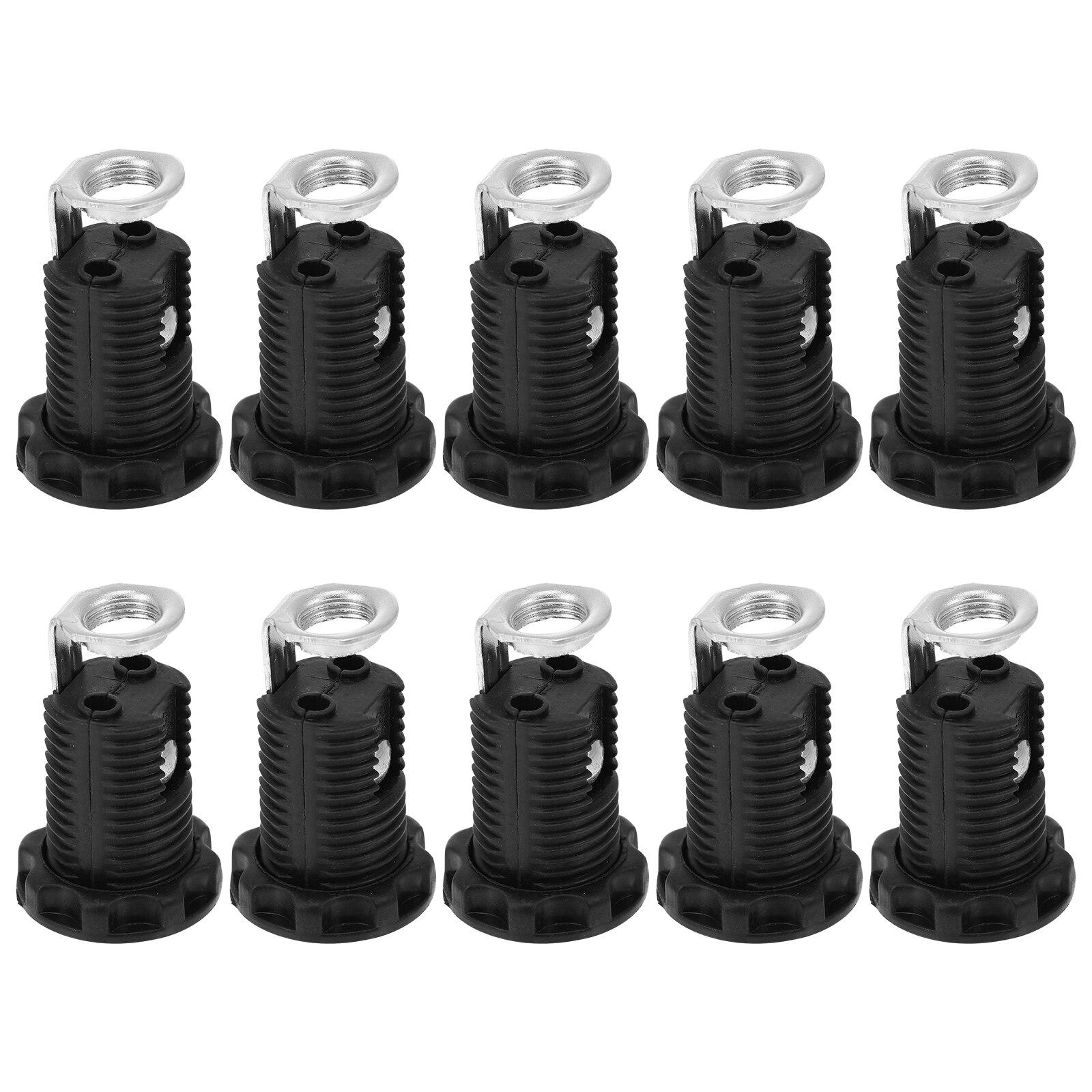 10pcs American Standard E12 Screw Light Socket Plug-in Pendant Lamp Holder