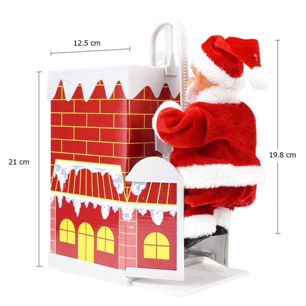 Klimmen Schoorsteen Kerstman Elektrische Speelgoed Muziek Kerstcadeau Grappige Speelgoed Voor Kinderen Jaar Party Doll