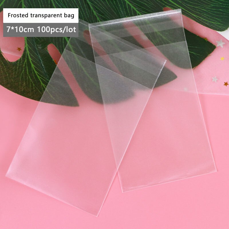 100 st/lot självhäftande påse genomskinlig rosa körsbärsblommor fallande tvålkaka handgjorda kex födelsedagsfester: 15
