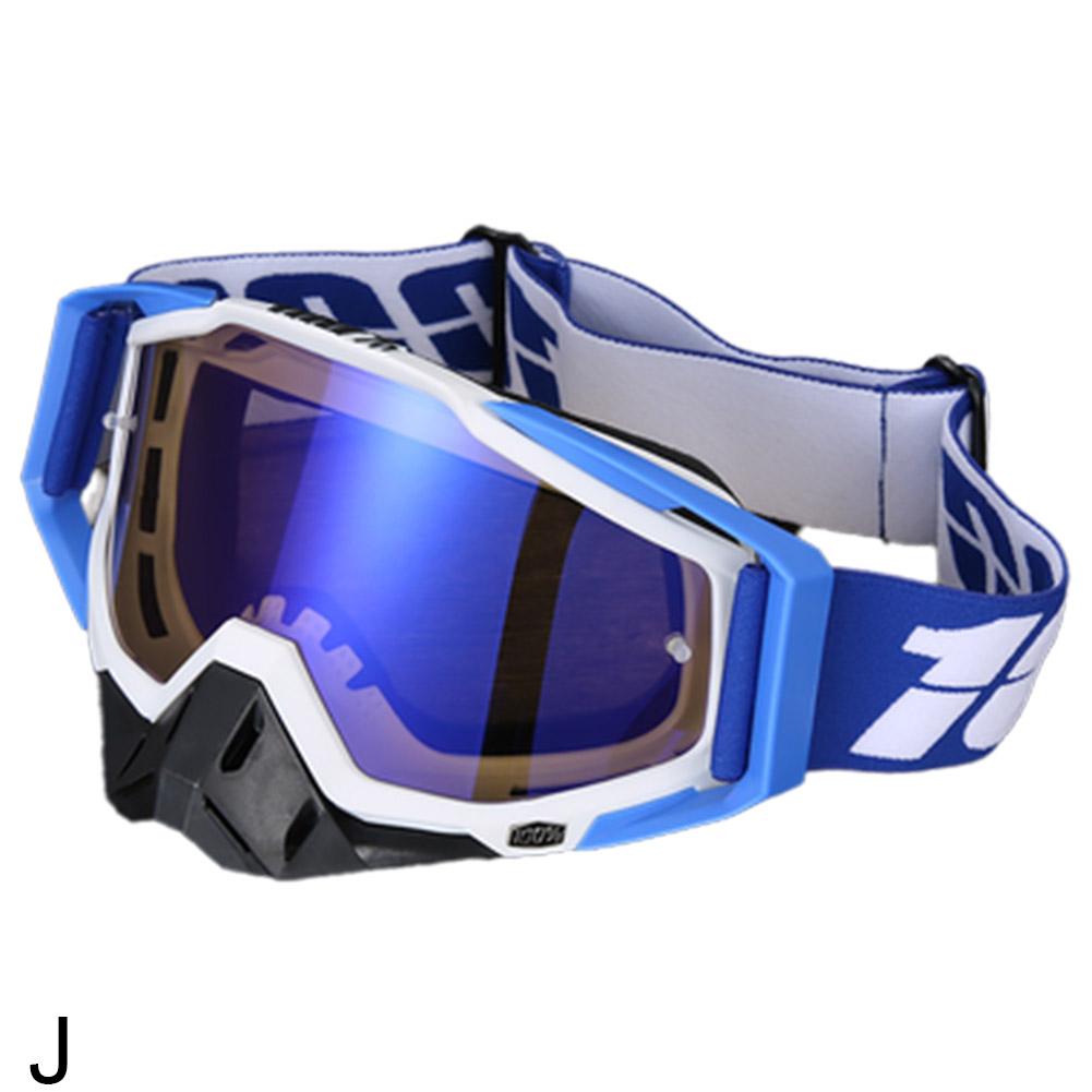 Mannen en vrouwen winddichte bril motorbril motorcross stofdicht racen fietsen skiën bril outdoor off-road fietsbril: Zilver