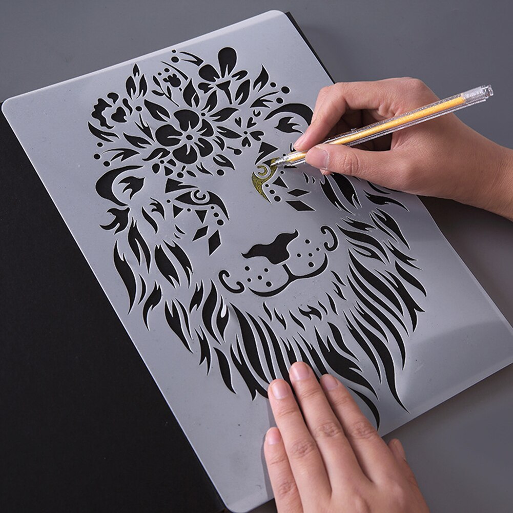 Plantilla De Pintura De Calavera, 11,6x8,3 Pulgadas, Plantillas De Dibujo Pirata De Plástico, Plantillas Reutilizabl Para Pintar En La Pared Del Suelo De Madera - AliExprs 36