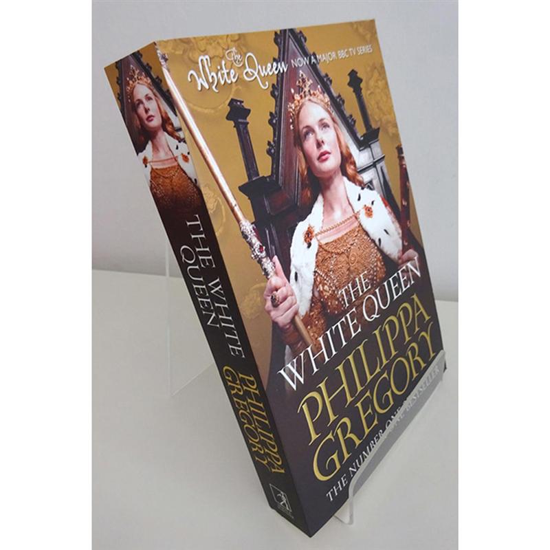 2 stücke Buch Anzeige-ständer Schreibtisch Buch Halfter transparent Acryl Buch Regal Vertikale Buch Lehrbuch Anzeige Stand (transparent)