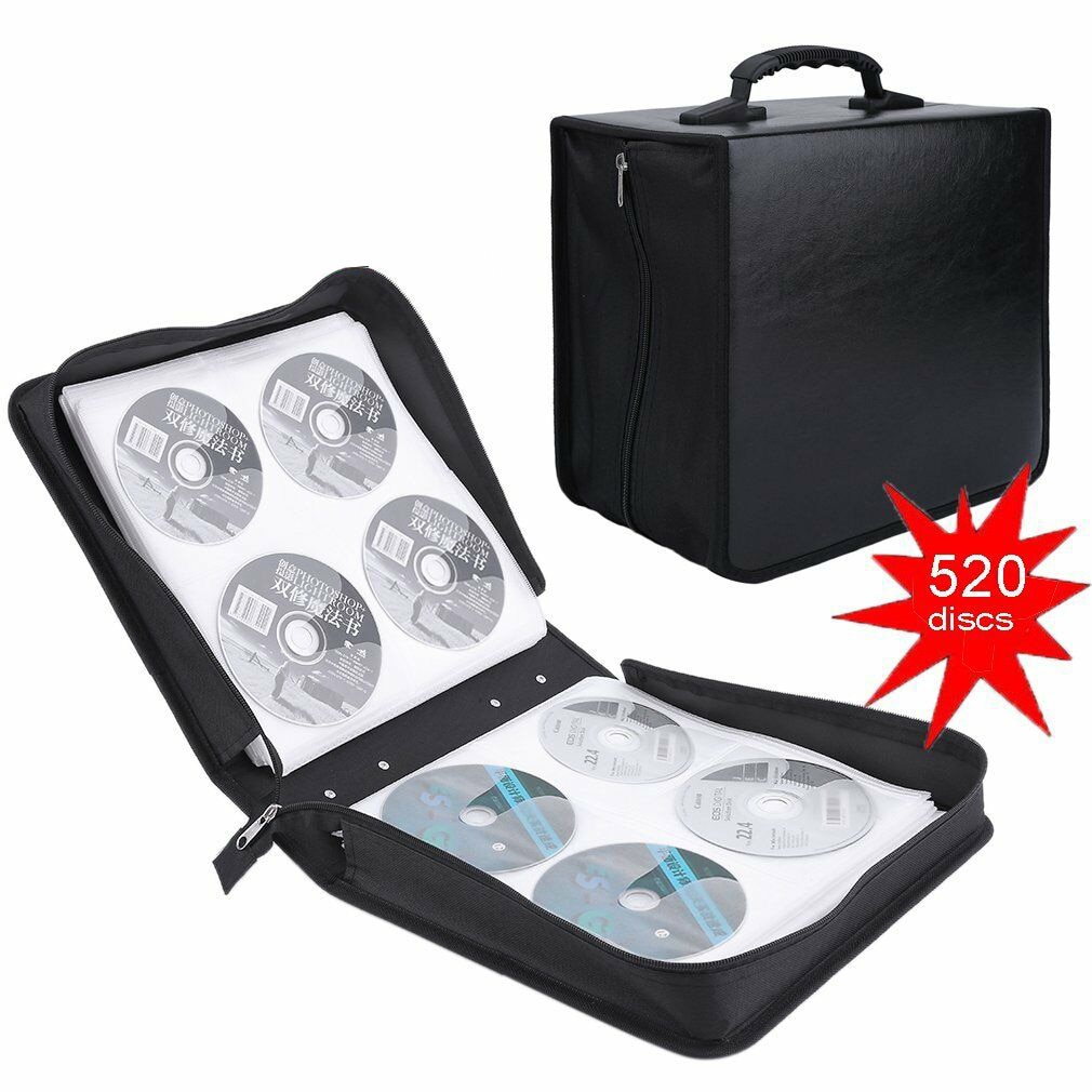 520 pièces disque capacité support sac de rangement disque transporter support de la boîte paquet voiture Case Album DVD CD VCD boîte de protection organisateur sac