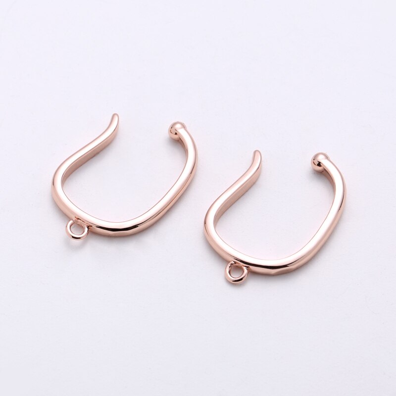 Franse Oor Clip Vrouwelijke Oorhaak Oor Bot Clip 14K Gold Ear Clip Artefact Zonder Gat Oor Clip Hoge gevoel Oorbel Converter: Rose gold 2pcs