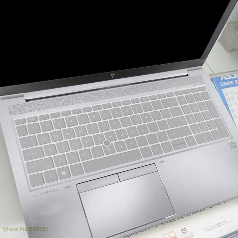 Siliconen Notebook Toetsenbord Cover Protector Skin Voor Hp Elitebook 855 G7 / 850 G7 15.6 Inch Laptop: Clear