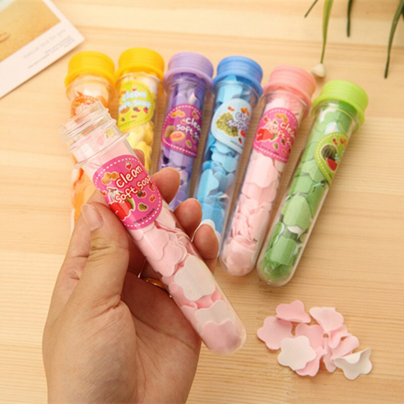 Papel de jabón de viaje para lavado de manos, papel de jabón desechable portátil para exteriores, Mini papel de jabón para lavado de manos para niños