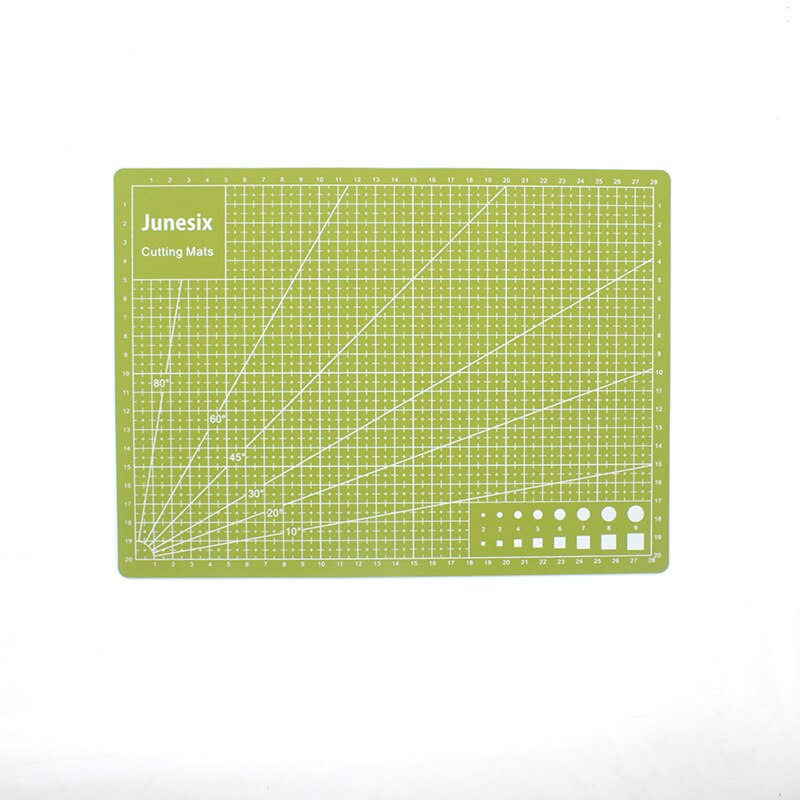 Self Healing Cutting Mat A4 A3 Siz 3mm Double Sided Non-Slip Gridded Rotary Board for Art Craft Sew Quilt Scrapbook PVC: A4 Matcha green