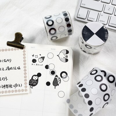 Washi Tape Kleur Stippen Decoratieve Plakband Voor Stickers Te Doen Lijst Diy Sticker Scrapbooking Base Label Dagboek Briefpapier