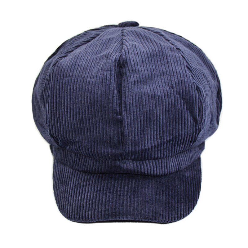Vintage Flat Cap – Achteckige Zeitungsjungen-Mütze, Polyester, Kopfumfang 58-61 Cm