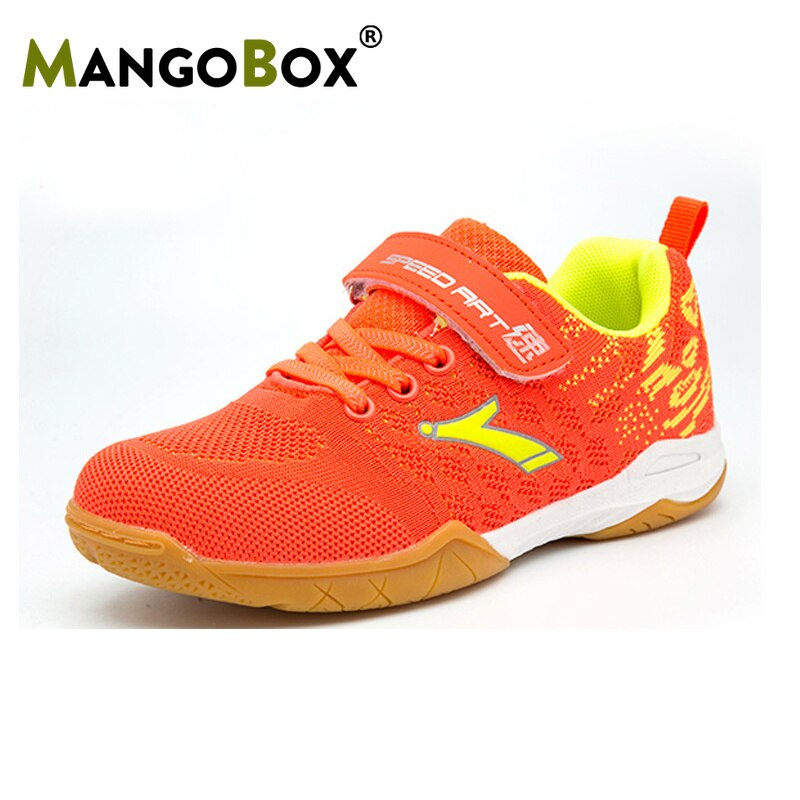 Kids Sneakers Table Tennis Badminton Shoes Training Sport Shoes for Ping Pong Volleyball Boys Girls Tennis Jogging