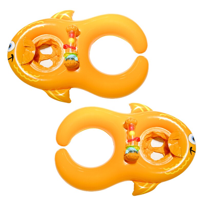 Flotador de anillo de natación para niños y adultos, plataforma flotante inflable de PVC para bebés y madres