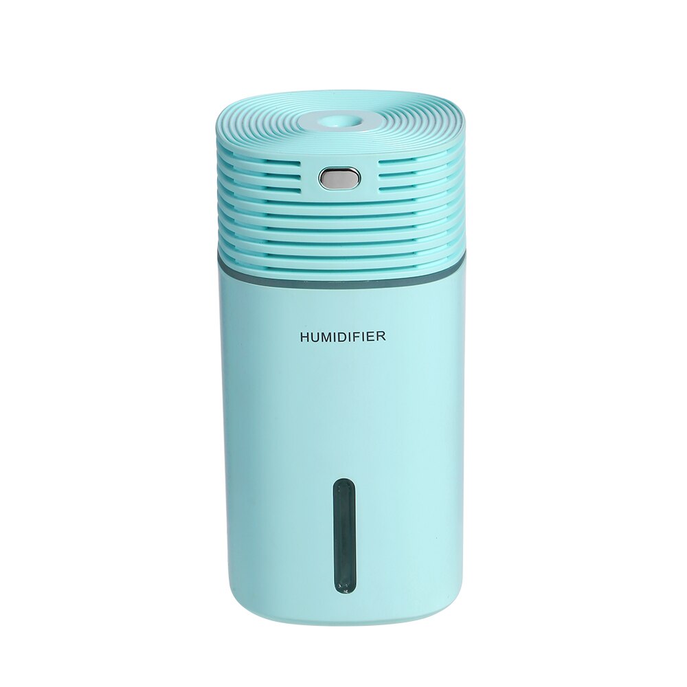 Humidificateur d'air portable 255ml ultrasons couleur creuse lampe cube humidificateur bureau chambre voiture usb diffuseur d'arôme brumisateur: Bleu