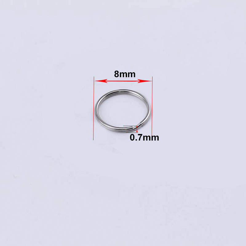 50pcs Key Ring Connector for DIY Keychain Making Findings: black