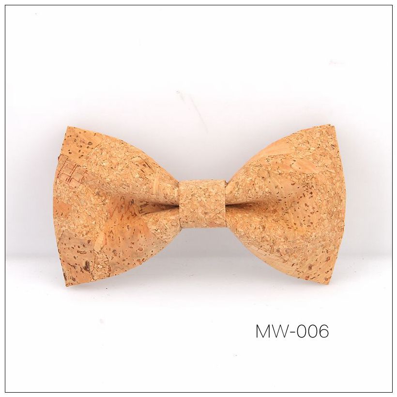 Corbatas de lazo de madera maciza para hombre, accesorios de para y boda, hechos a mano, novedad: MW006