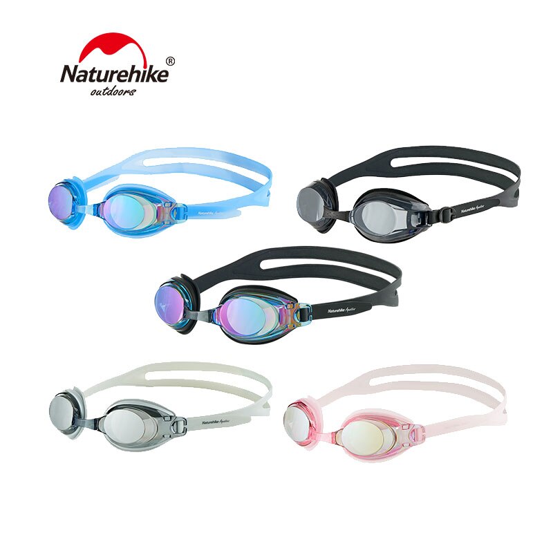 Naturehike Professionele Siliconen Bijziendheid Zwembril Anti-Fog UV Bescherming Zwembril voor Mannen Vrouwen NH18Y030-JNH18Y02