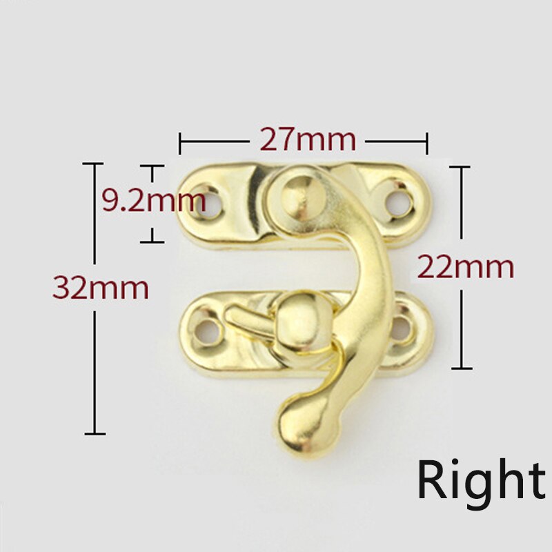 Loquet de boîte en fer Bronze 10 pièces, loquet de verrouillage, bois bijoux valise boucle Clip fermoirs Vintage quincaillerie de meubles: E