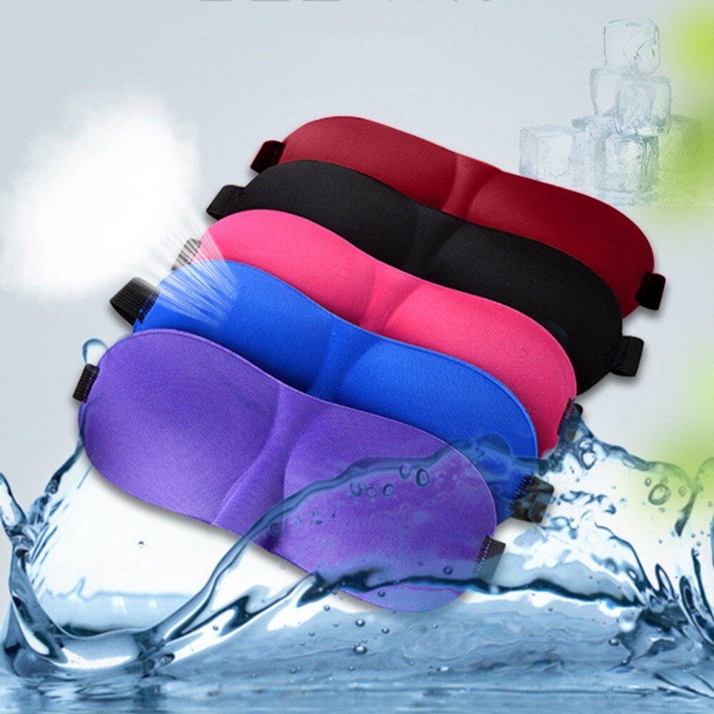 1Pcs 3D Sleep Mask Natural Sleeping Eye Mask Eyeshade Cover Shade Eye Patch Women Men Soft Portable Travel Eyepatch