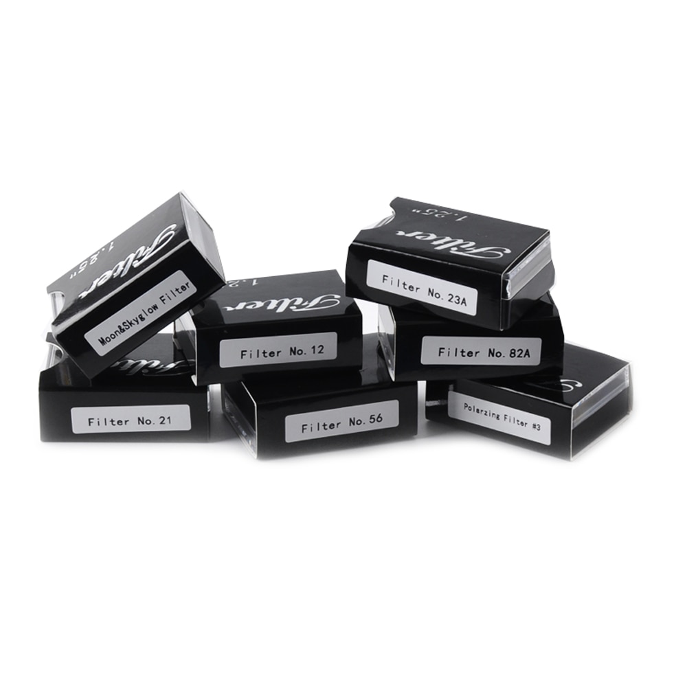 Solo Standard 1.25 inch 7pcs Telescope Filter glass nebula filters Set Astronomical Telescope oculares