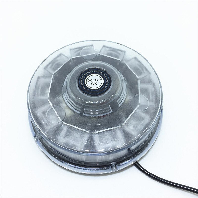 Luz LED estroboscópica de advertencia para coche, camión y Policía, luces de emergencia intermitentes magnéticas, resistentes al agua, color rojo, amarillo y azul, 12V de CC