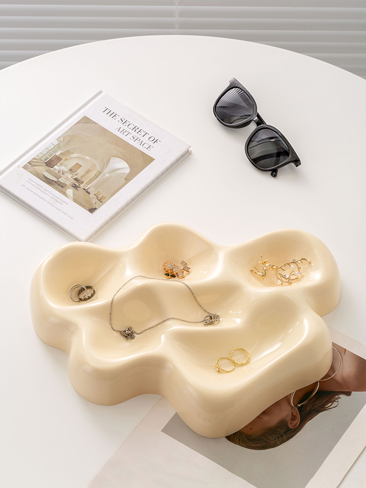 【EpeiusHome】Plateau de classement de bijoux, stockage domestique, 03