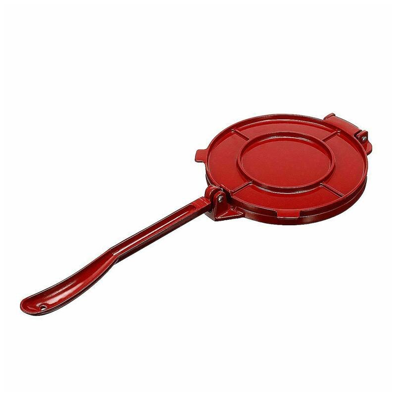 Prensa de Tortilla plegable de aluminio para tortillas de maíz, máquina de prensado de Pie duradera, suministro de cocina, 1 ud.: Rojo