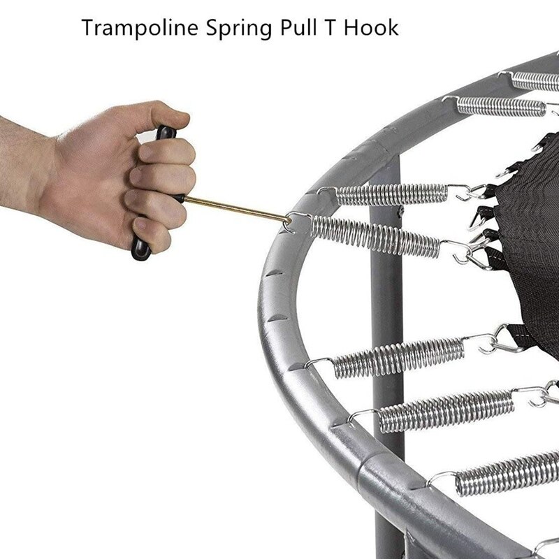 Trampoline Spring Pull Tool Kit Parts Hook Puller for Spring Installation Disembling 12 Pack (T-Hook)