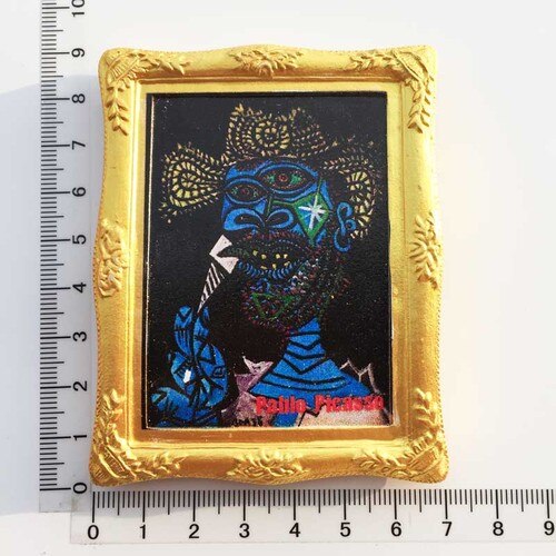 Fransk spansk abstrakt maler picasso maleri køleskab magnet turist souvenirs magnetisk køleskab klistermærker samling: 7
