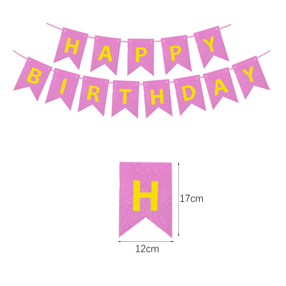 Banner de feliz cumpleaños, decoración de de cumpleaños, serpentinas, guirnalda, bandera, adorno de jardín para sala de estar, banderines de escena para niños y adultos