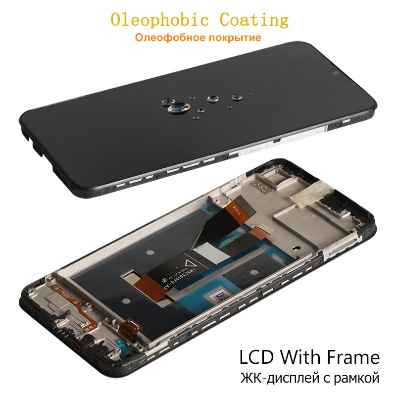 Original 6.5" LCD For Realme C21 Display Touch Screen Digitizer Assembly Realme C21 LCD RMX3201 LCD Touch Screen Replacement