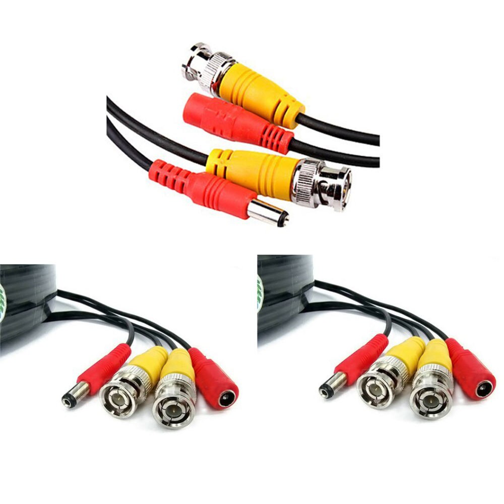 50m cctv cable Video Power Cable BNC + DC Connector for CCTV Security Cameras