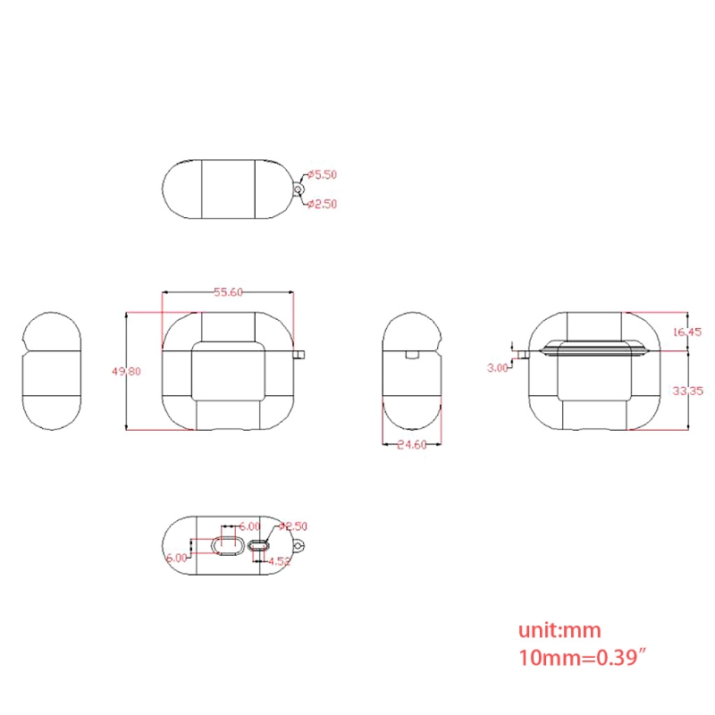 TPU Transparent Headphone Accessories Suitable for Air-pods 4 Generation Transparent Black/Blue/Green/Powder/Transparent