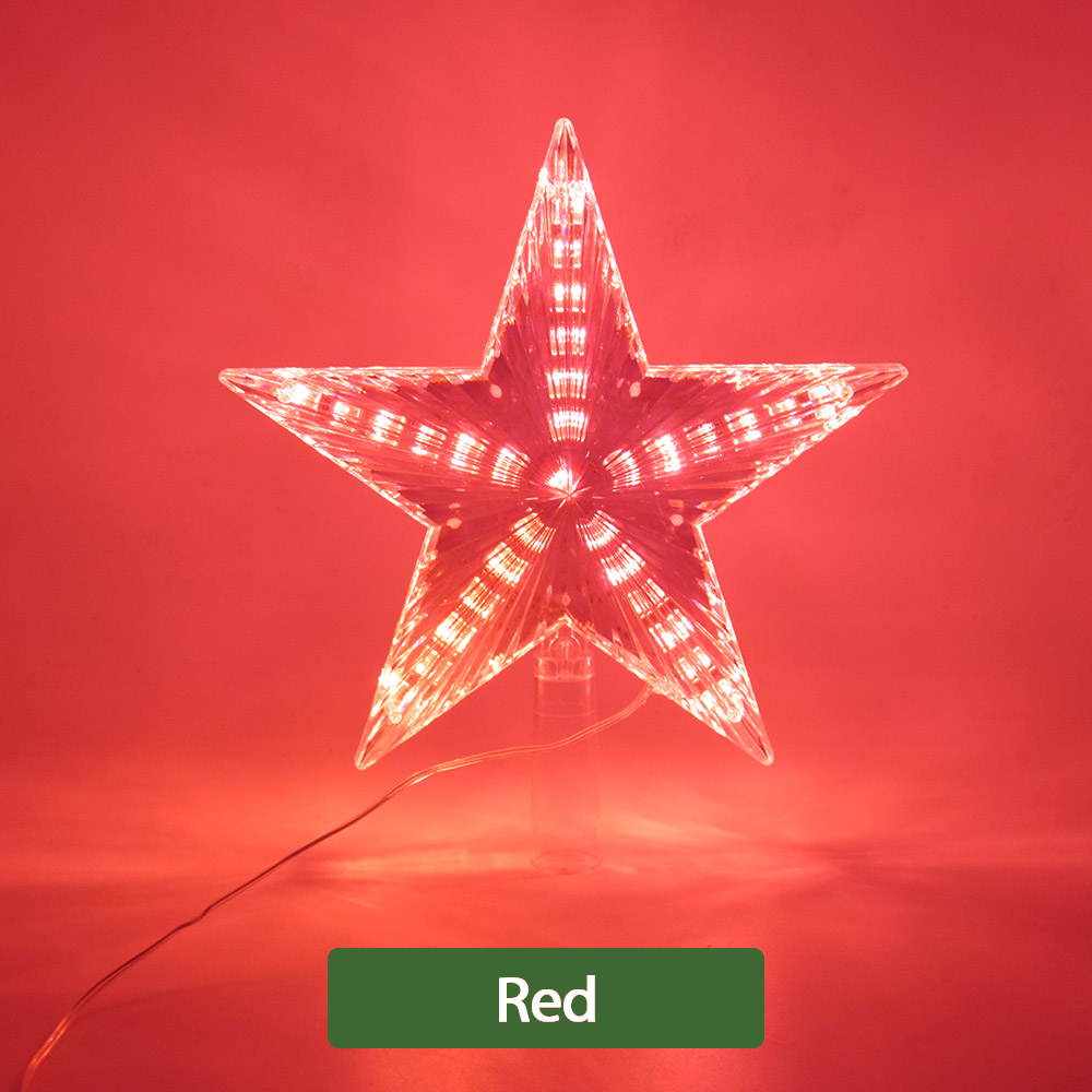 AIFENG Christmas Tree Five-Pointed Star LED Lights Fairy Lights Home Christmas Decoration Star Night Light Five-Pointed Lamp: Red