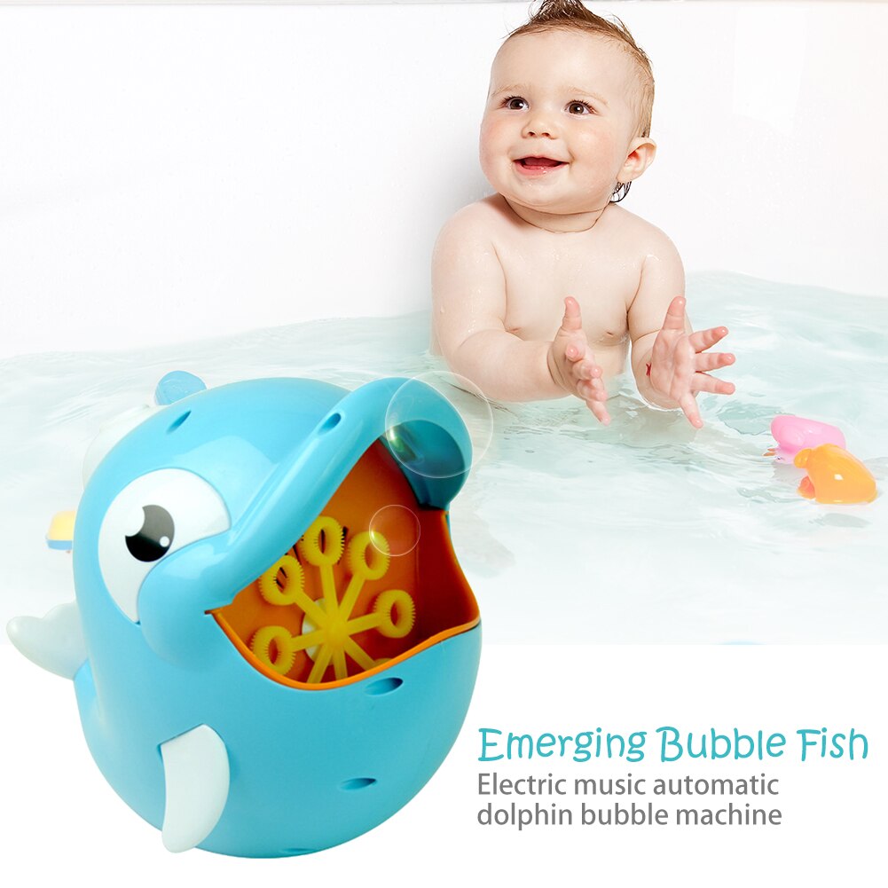 Bubble Vis Elektrische Muziek Volautomatische Dolfijn Bubble Machine Douche Speelgoed