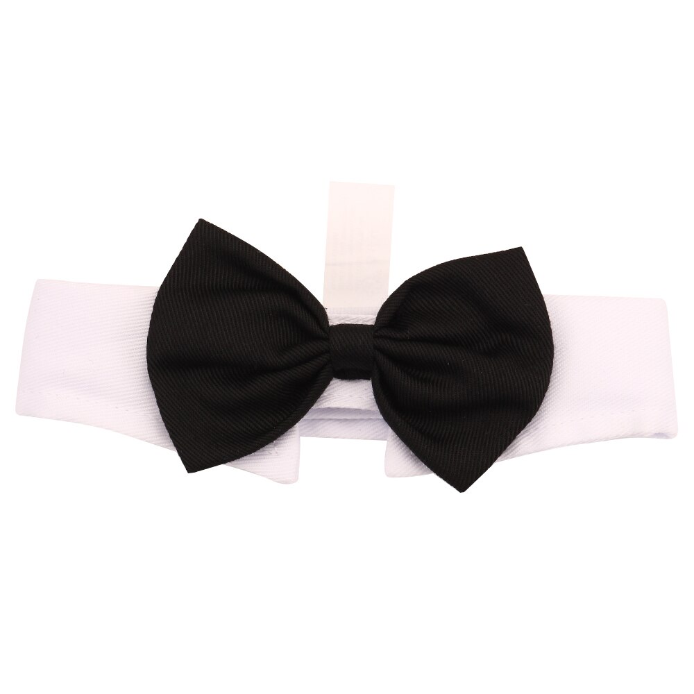 Smuk hund kat butterfly brudgom smoking kostumer kæledyr hunde slips bryllup tilbehør pleje rød bowtie: Sort