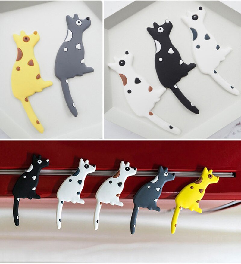 Imanes de nevera con dibujos de animales para cocina, gancho fuerte magnético de PVC, con forma de cadena, cola flexible, almacenamiento, 1 unidad