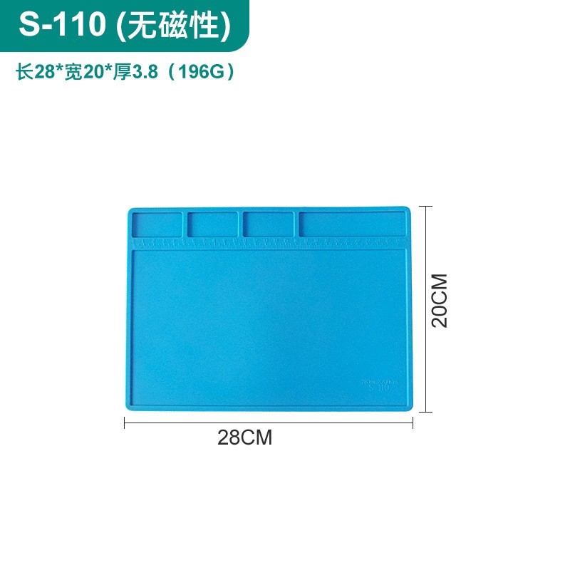 Antistatic ESD Soldering Mat For Bga Rework Station Large Ipad Repair Heat Insulation Mat Pad Small Silicon Mat Thick Soldering: GOLD
