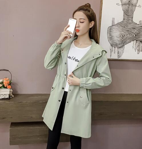 Fdfklak casaco jacket for pregnant women spring autumn women winter clothes maternity jackets thick pregnancy coat: green / L