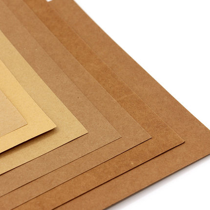 50 st/lot  a5 a4 kraftpapper brunt papper hantverk tjock kartong kartong papper gör det själv-kort papper 80g 120g 150g 200g 250g