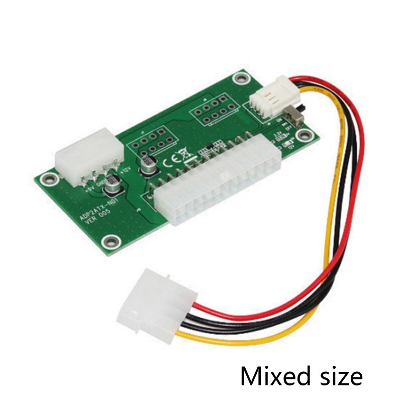 Dual Psu Voeding Sync Adapter Add2PSU 24Pin Te 4pin Molex Sync Starter