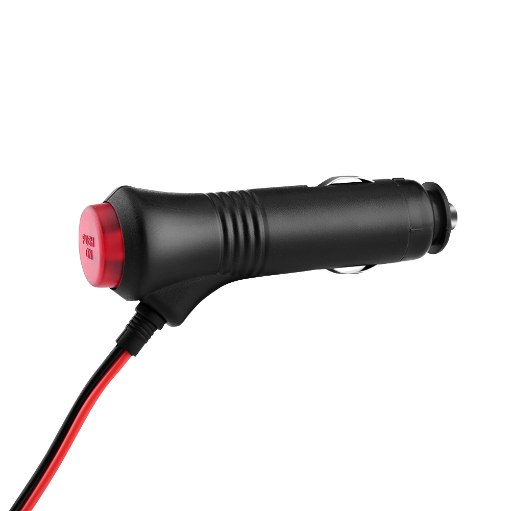 12V 24V 60W 1.5 M Mannelijke Sigarettenaansteker Power Plug Adapter Op Off 10A Zekering met Schakelaar Knop Rode Led Lampje