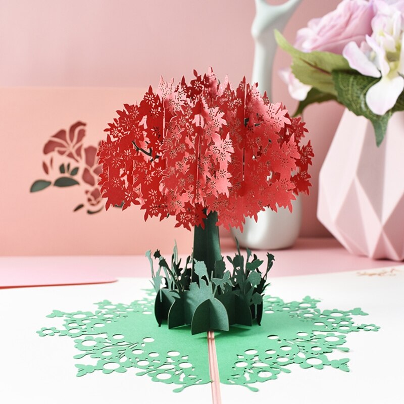 3d pop-opp blomst blomster gratulasjonskort til bursdag mødre fars dag uteksaminering bryllupsdag: 6