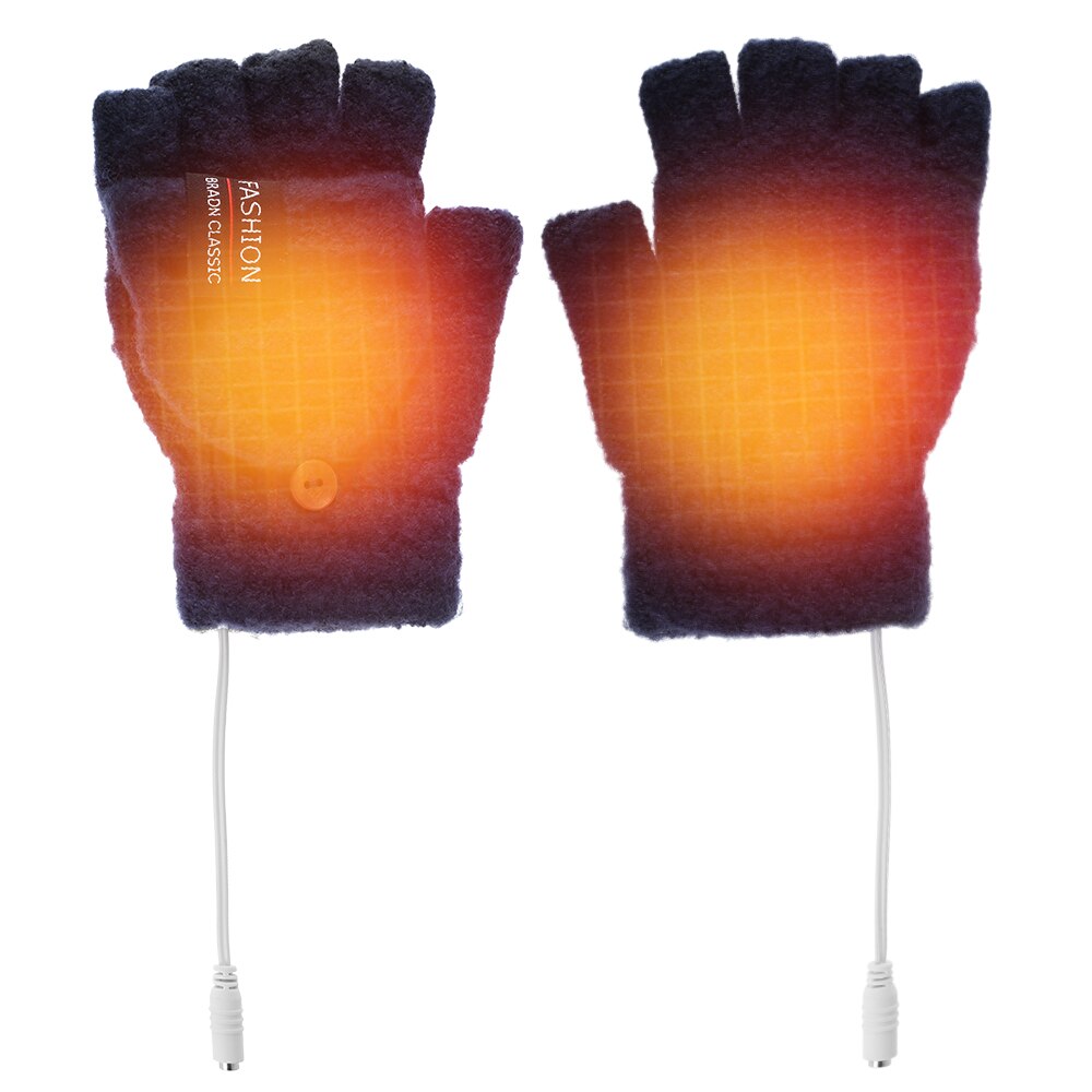 Winter Elektrische Verwarmde Handschoenen Winddicht Fietsen Motorcycle Racing Outdoor Handschoenen Usb Aangedreven Warm Verwarmde Handschoenen Voor Mannen Vrouwen: Default Title